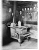 Old Stove Inside Log Cabin Kitchen by Anonymous