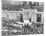 Woodrow Wilson Addressing Congress by Anonymous