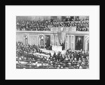 Woodrow Wilson Addressing Congress by Anonymous