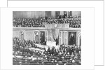 Woodrow Wilson Addressing Congress by Anonymous