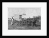 Portrait of an Early Meat Deliverer with His Cart by Anonymous