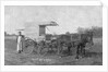 Portrait of an Early Meat Deliverer with His Cart by Anonymous