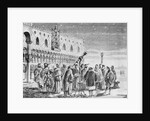 Illustration of Galileo Demonstrating Telescope by Anonymous