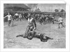 Injured Player Lying on the Field by Anonymous