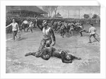 Injured Player Lying on the Field by Anonymous