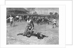 Injured Player Lying on the Field by Anonymous