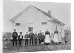 School Teachers Standing with Students by Anonymous