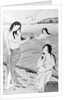 Woodblock Print of Japanese Female Pearl Divers by Anonymous