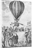 Crowd Watching Hot Air Balloon Ascending at Moorfields by Anonymous