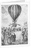 Crowd Watching Hot Air Balloon Ascending at Moorfields by Anonymous