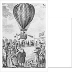 Crowd Watching Hot Air Balloon Ascending at Moorfields by Anonymous