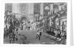 Grande Conde Approaching Louis XIV by Anonymous