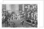 Grande Conde Approaching Louis XIV by Anonymous