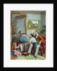 Lithograph of a Father Instructing His Children in Geography by Anonymous
