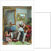 Lithograph of a Father Instructing His Children in Geography by Anonymous
