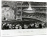 Interior of the Theatre Italien (Ovation of an Actor) by Eugene Lami