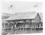 Skating Members in Front of Clubhouse by Anonymous