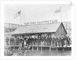 Skating Members in Front of Clubhouse by Anonymous