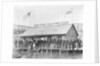 Skating Members in Front of Clubhouse by Anonymous