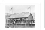 Skating Members in Front of Clubhouse by Anonymous