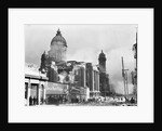 Ruined City Hall and Smoke by Anonymous