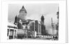 Ruined City Hall and Smoke by Anonymous