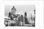 Ruined City Hall and Smoke by Anonymous
