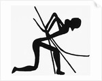 Profile Cave Drawing of an Archer by Anonymous