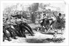 Drawing with Gazing Crowd and Military Men in Tug of War by Anonymous