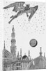 Illustration of the Devil Hovering over City of Constantinople by Anonymous
