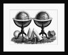 Earth Globe Designs with Various Shapes at the Base by Anonymous