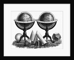 Earth Globe Designs with Various Shapes at the Base by Anonymous