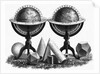 Earth Globe Designs with Various Shapes at the Base by Anonymous