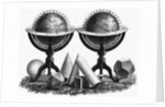 Earth Globe Designs with Various Shapes at the Base by Anonymous