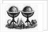 Earth Globe Designs with Various Shapes at the Base by Anonymous