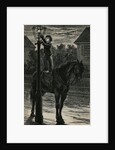 Worker Lighting Lamppost by Anonymous