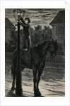 Worker Lighting Lamppost by Anonymous