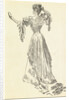 Illustration of Woman Wearing Gown with Corset by Anonymous
