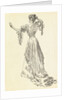 Illustration of Woman Wearing Gown with Corset by Anonymous