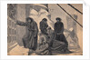 Kneeling Henry IV and Party Outside Doors of Building by Anonymous
