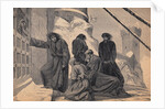 Kneeling Henry IV and Party Outside Doors of Building by Anonymous
