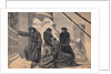 Kneeling Henry IV and Party Outside Doors of Building by Anonymous