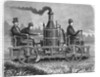 Men Operating Steam Hand Car by Anonymous
