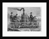 Men Operating Steam Hand Car by Anonymous