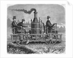 Men Operating Steam Hand Car by Anonymous