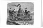Men Operating Steam Hand Car by Anonymous