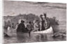 Marquette and Jolliet on Mississippi River by Anonymous