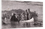 Marquette and Jolliet on Mississippi River by Anonymous