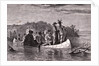 Marquette and Jolliet on Mississippi River by Anonymous