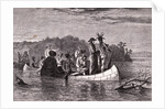 Marquette and Jolliet on Mississippi River by Anonymous